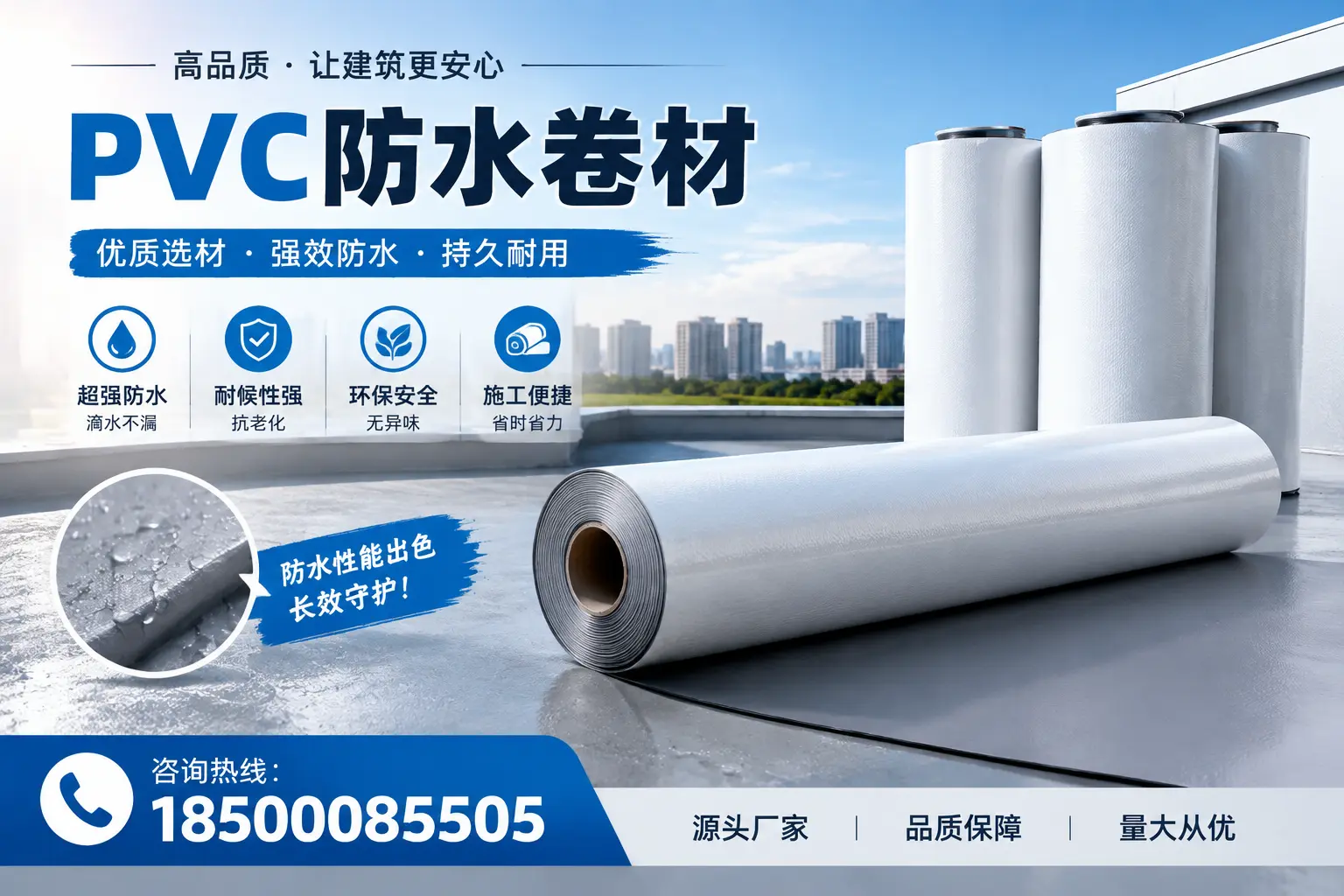 PVC防水卷材施工过程详解，确保在大庆顺利完成项目